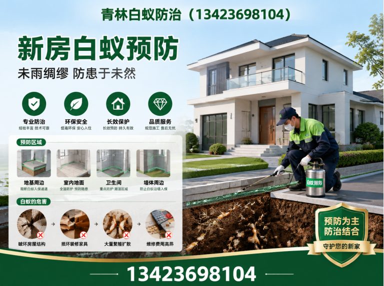 荔湾区别墅白蚁防治展示图